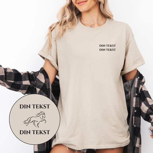 Personlig T-skjorte | Islandshest | Unisex