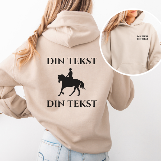 Personlig Hettegenser | Dressurhest | Unisex