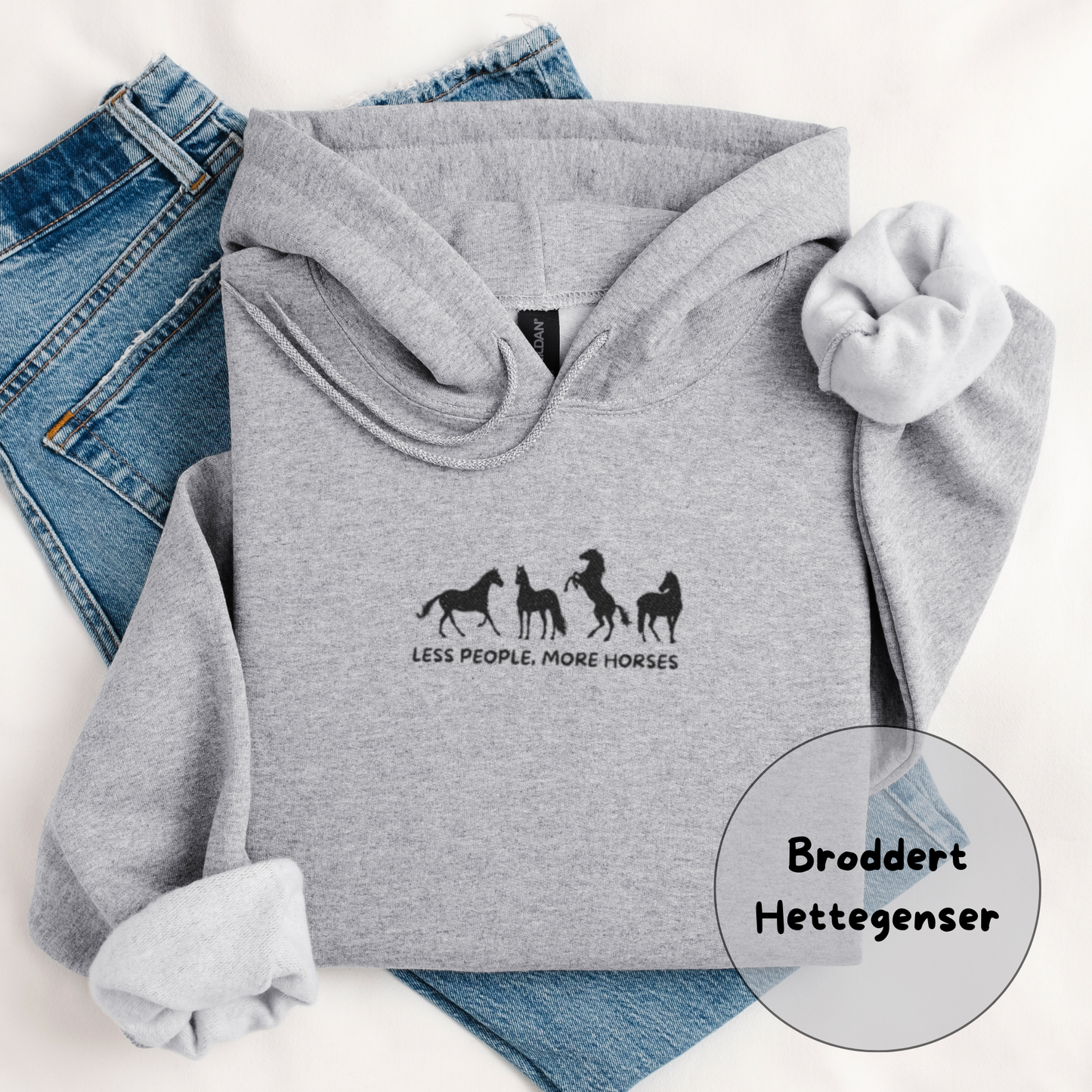 Hettegenser | Less People, More Horses | Unisex