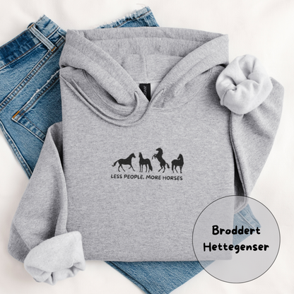 Hettegenser | Less People, More Horses | Unisex