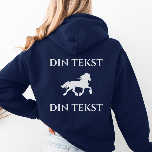 KALDBLODS hettejakke | Personlig hettejakke hest | Unisex