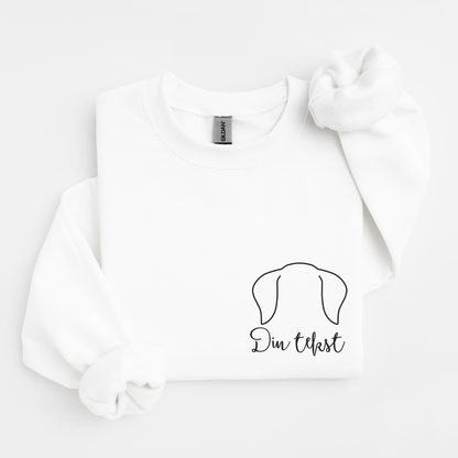Hundeører | Personlig genser hund | Unisex