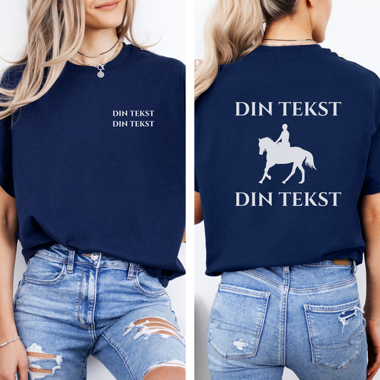 Personlig T-skjorte | Dressurhest | Unisex