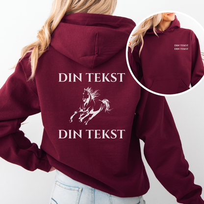Personlig Hettegenser | Hest i galopp | Unisex