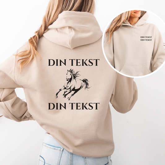 Personlig Hettegenser | Hest i galopp | Unisex