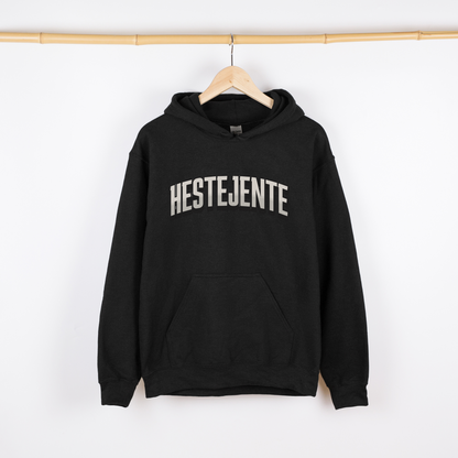 Svart hettegenser hest, hestejente genser, hestejente hoodie