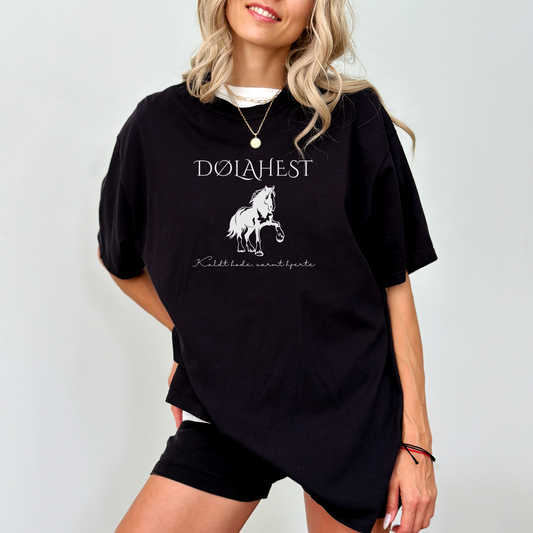 Dølahest, kaldt hode, varmt hjerte | T-skjorte hest | Unisex