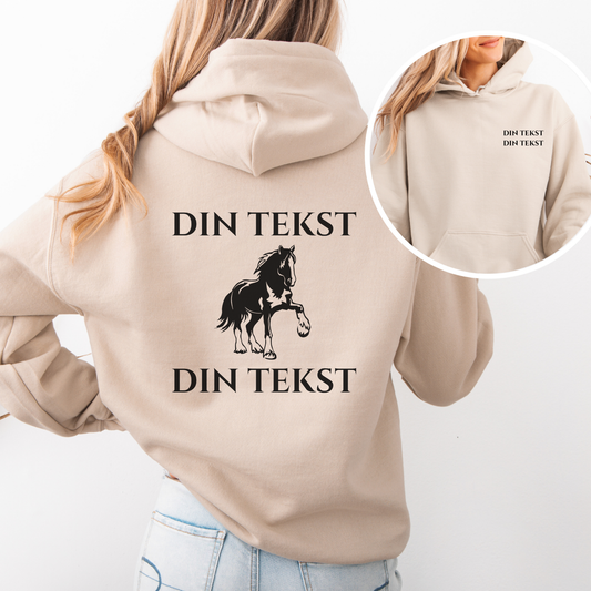 Personlig Hettegenser | Dølahest | Unisex (1)