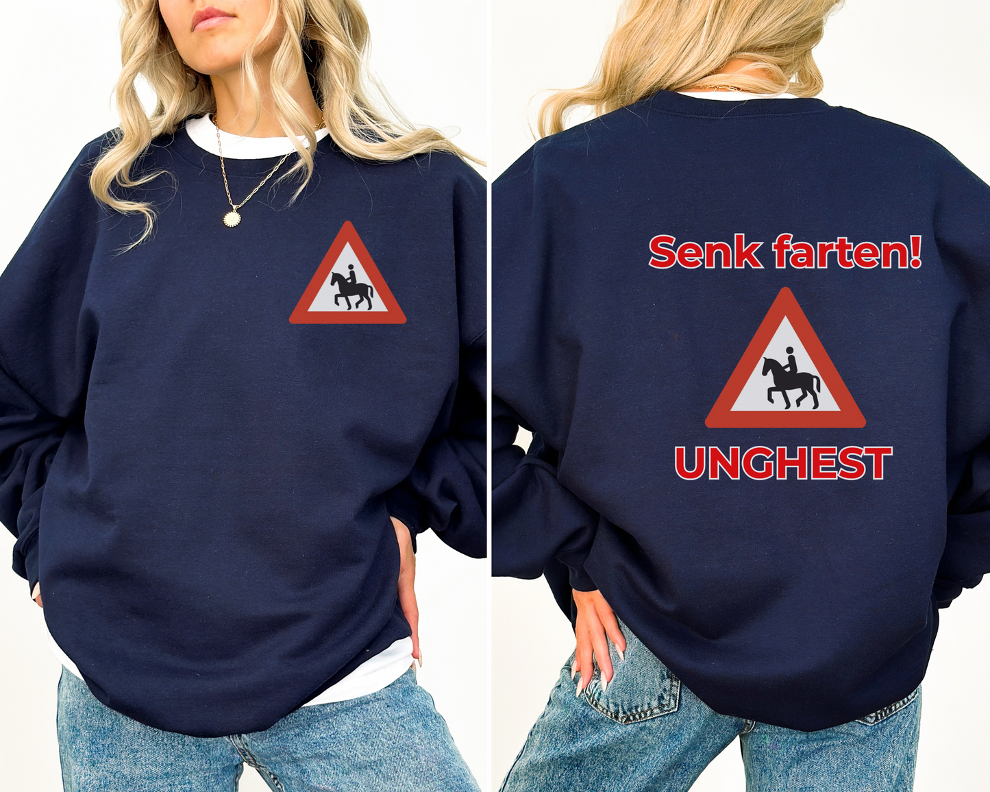 Hestegenser | Senk Farten - Unghest | Unisex
