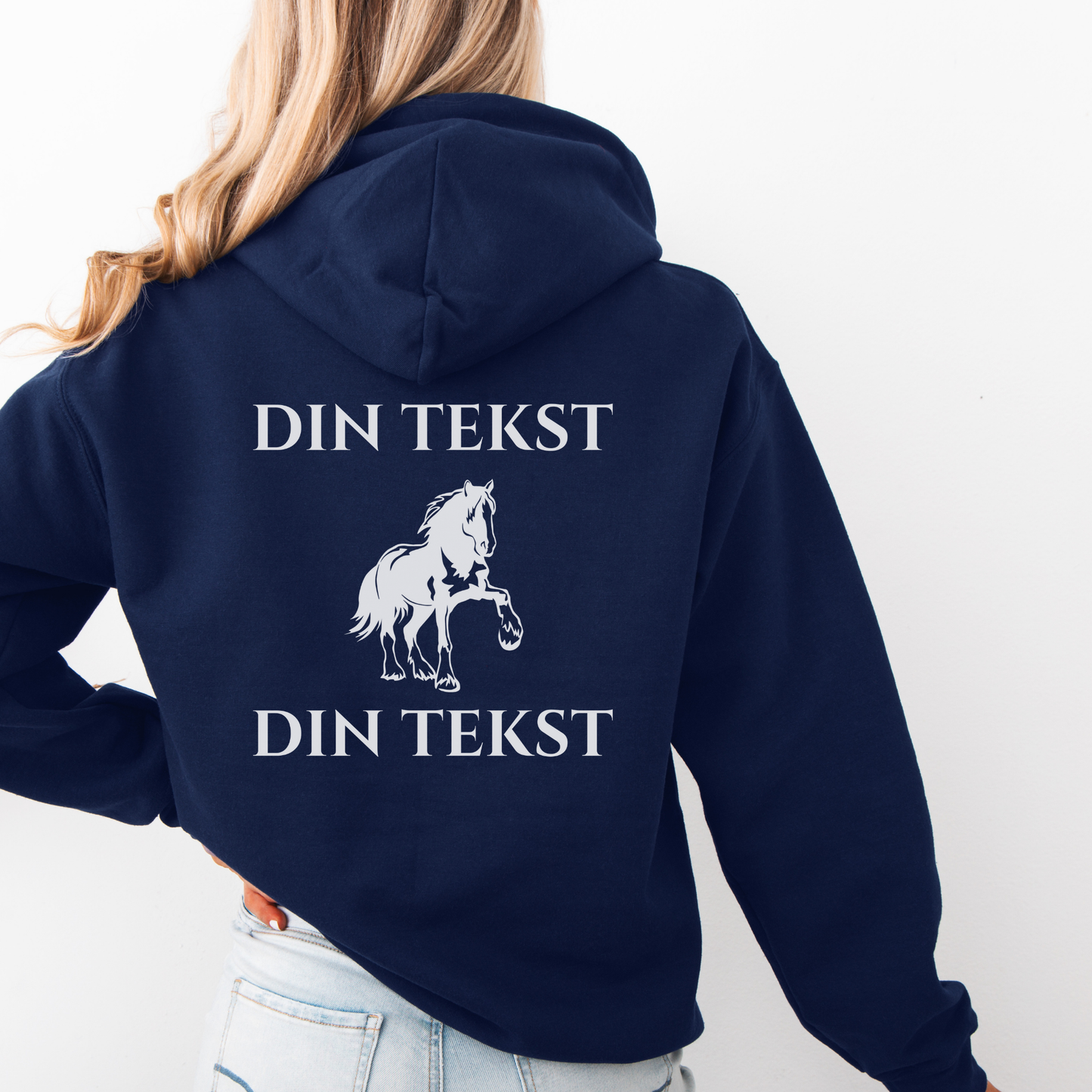 Personlig Hettegenser | Dølahest | Unisex (1)