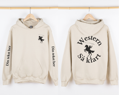 Western så klart | Personlig hettegenser hest | Unisex