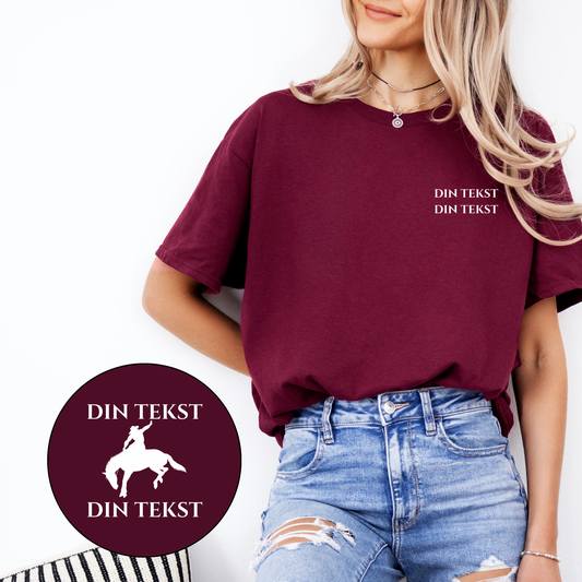 Personlig T-skjorte | Rodeohest | Unisex