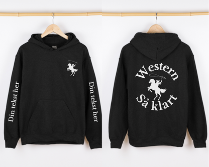 Western så klart | Personlig hettegenser hest | Unisex