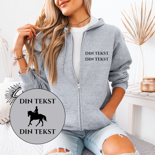 DRESSURHEST hettejakke | Personlig hettejakke hest | Unisex