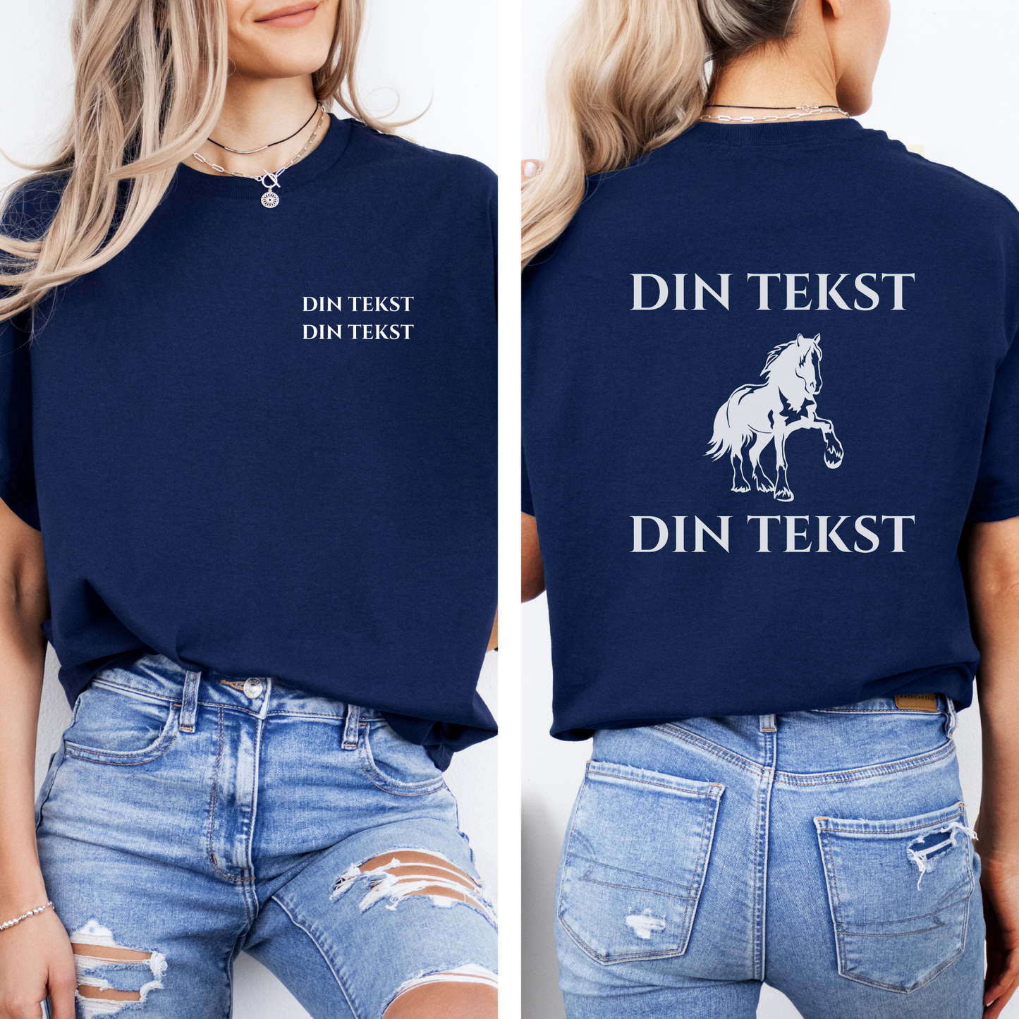 Personlig T-skjorte | Dølahest | Unisex (1)