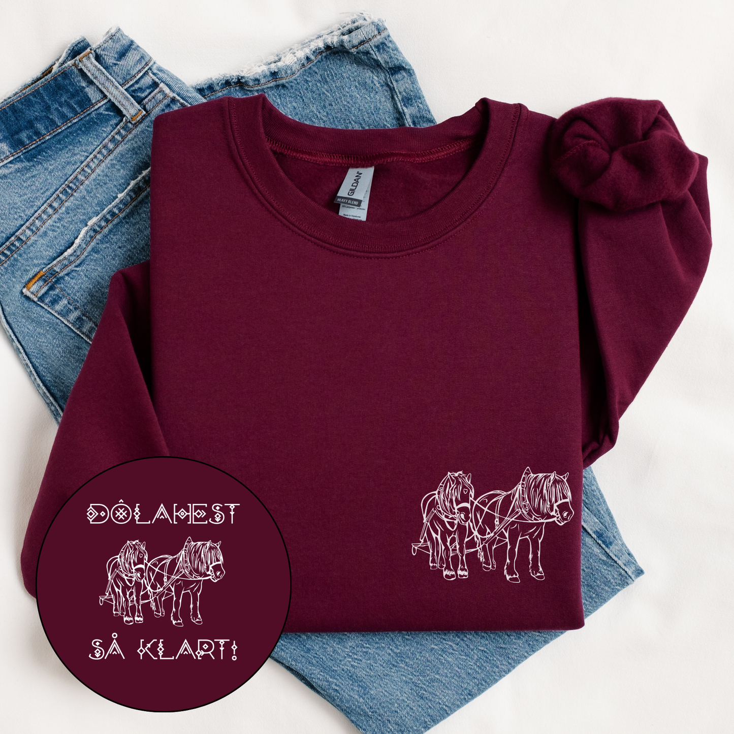 Dølahest så klart | Genser hest | Unisex 3