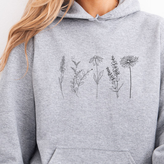 Villblomster | Hettegenser hage | Unisex