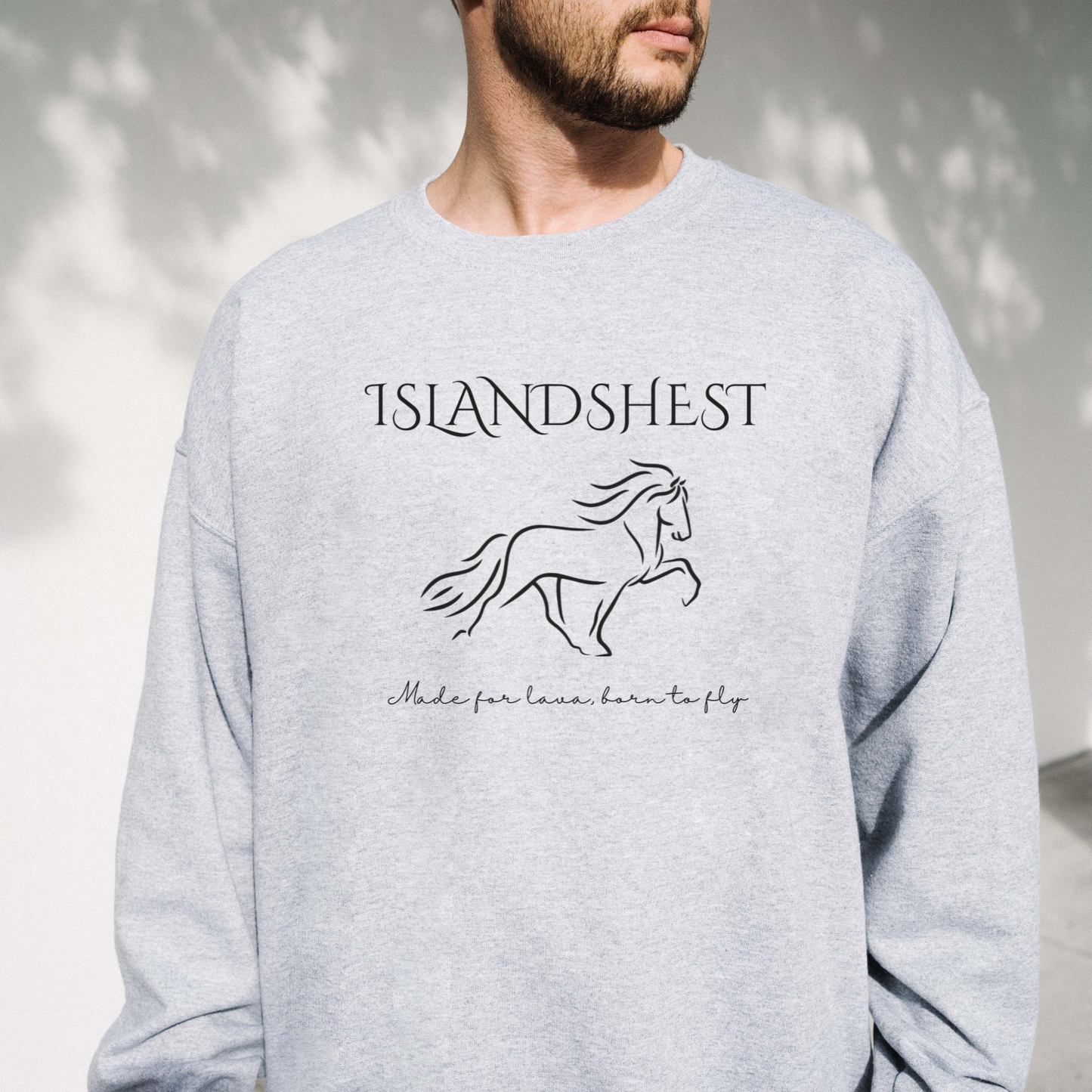 Hestegenser | Islandshest - made for lava, born to fly | Unisex