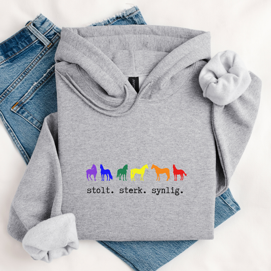 Hettegenser | stolt. sterk. synlig. | Unisex
