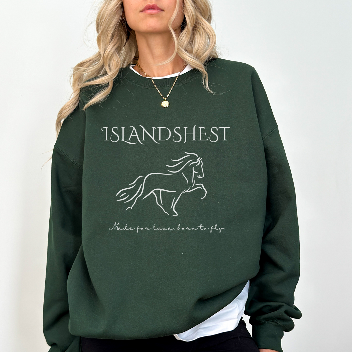 Hestegenser | Islandshest - made for lava, born to fly | Unisex