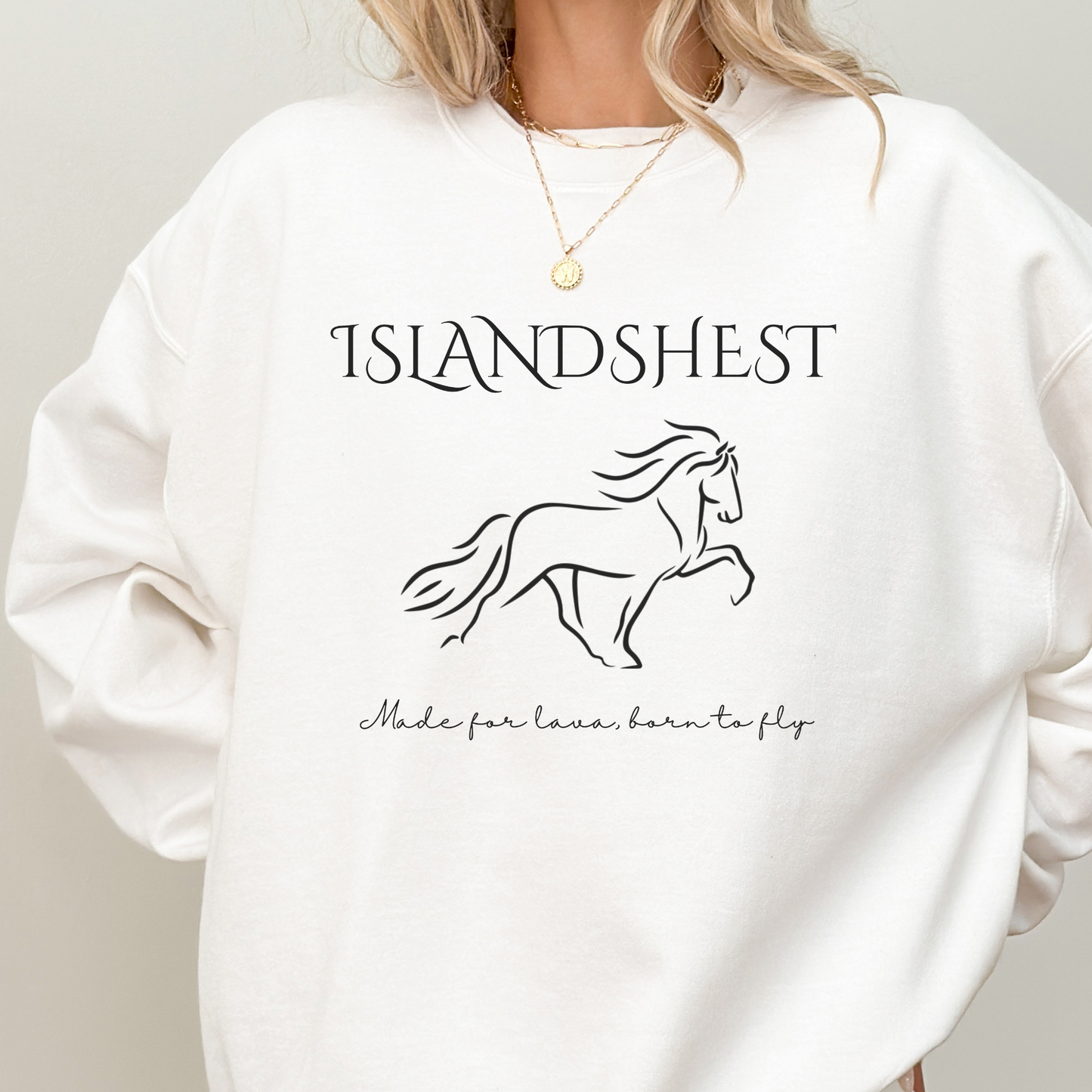 Hestegenser | Islandshest - made for lava, born to fly | Unisex