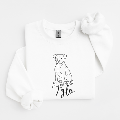 Hund med tekst | Personlig genser hund | Unisex