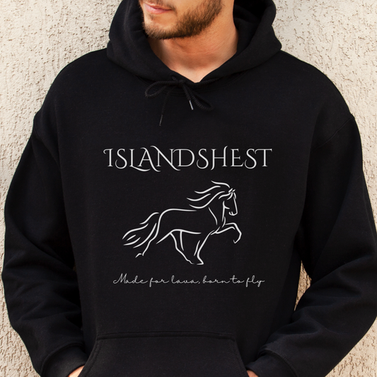 Hettegenser, Hest | Islandshest - made for lava, born to fly | Unisex