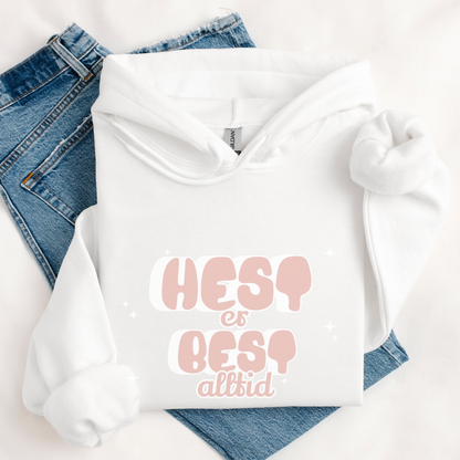 Hettegenser | Hest er best alltid, rosa | Unisex