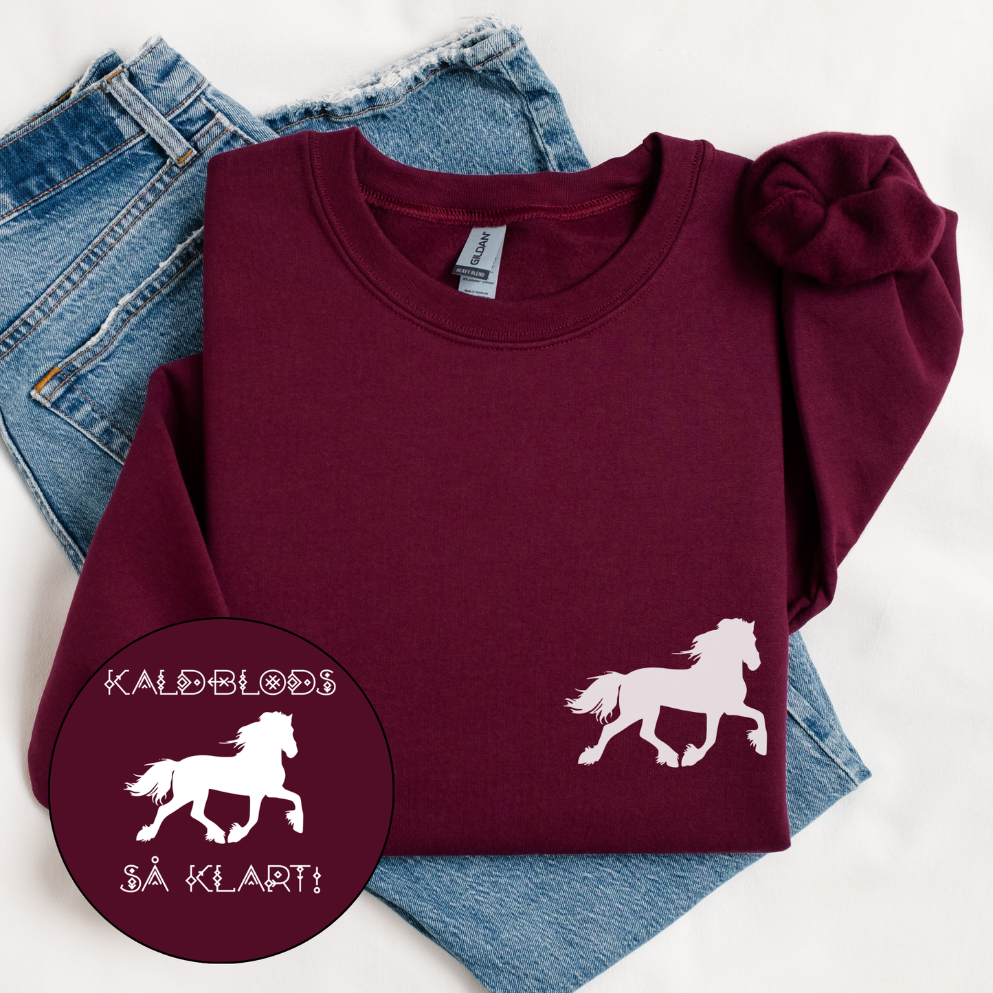 Kaldblods så klart | Genser hest | Unisex 1