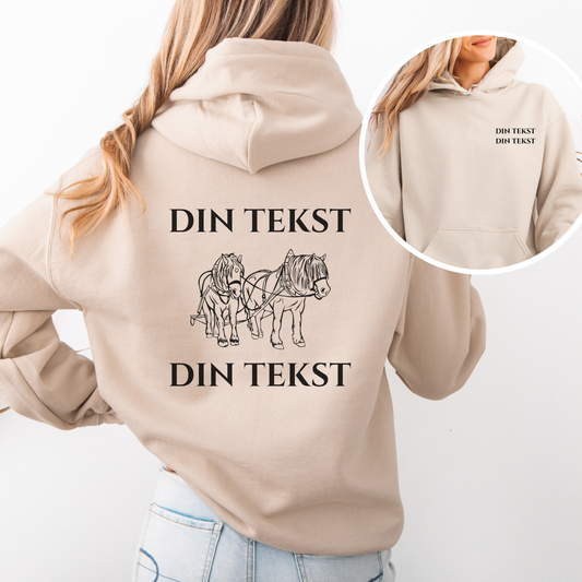 Personlig Hettegenser | Dølahest | Unisex (3)
