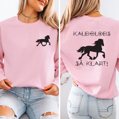 Kaldblods så klart | Genser hest | Unisex 1