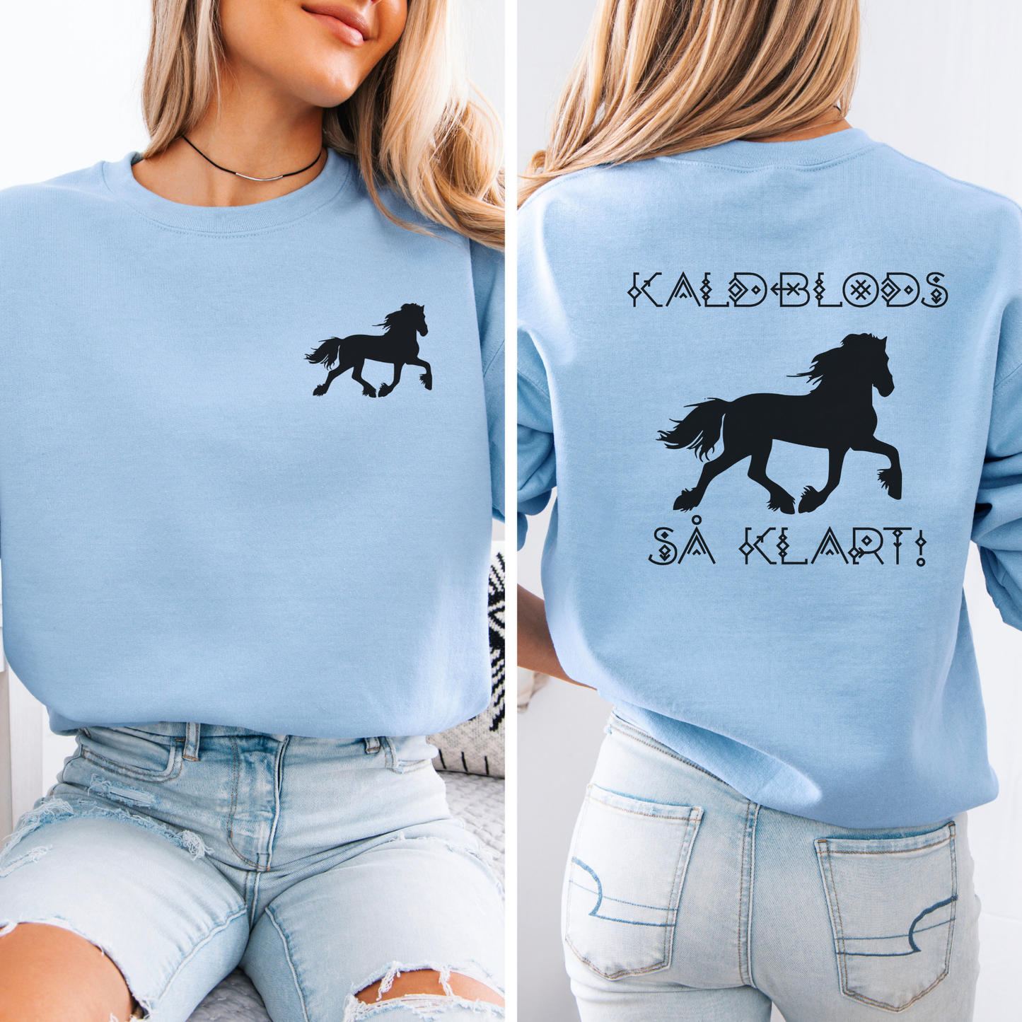 Kaldblods så klart | Genser hest | Unisex 1