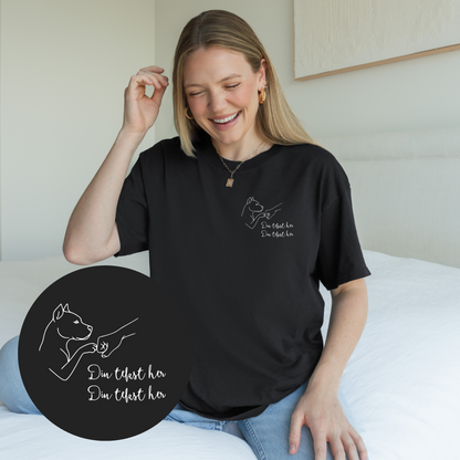 Hund fist bump | Personlig t-skjorte hund | Unisex