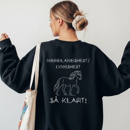 Nordlandshest/Lyngshest så klart | Genser hest | Unisex
