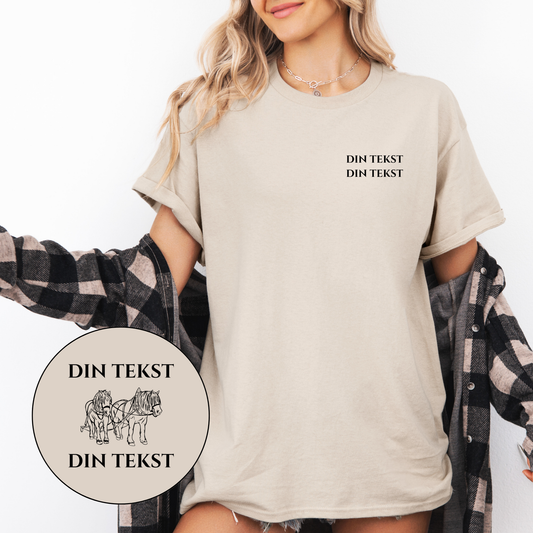 Personlig T-skjorte | Dølahest | Unisex (3)