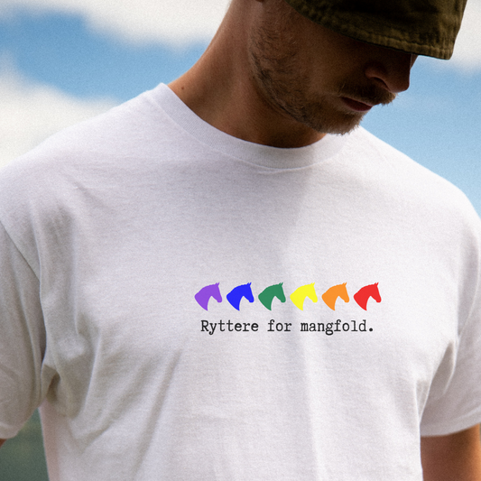 T-skjorte, hest | Ryttere for mangfold| Unisex