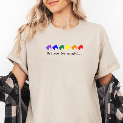 T-skjorte, hest | Ryttere for mangfold| Unisex
