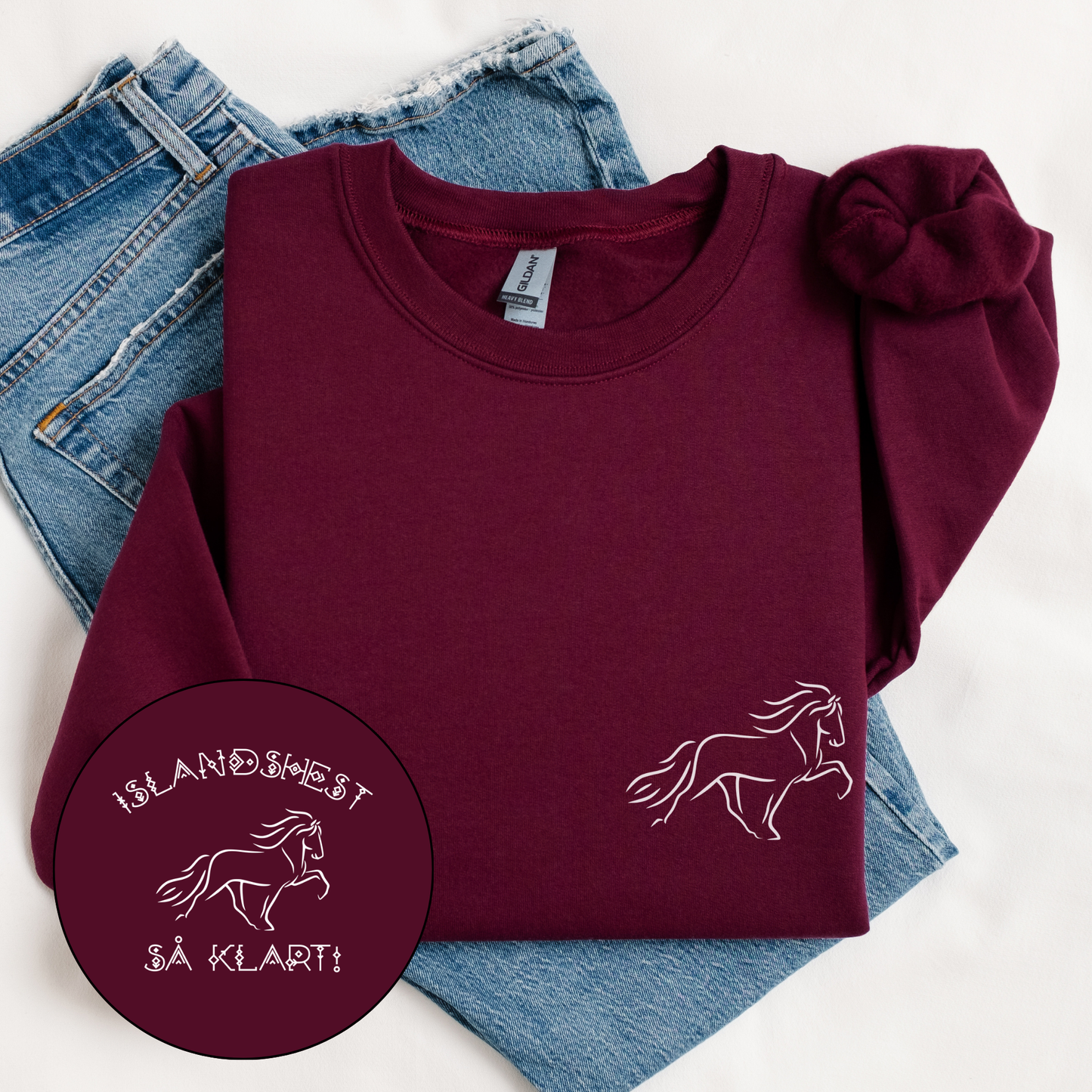 Islandshest så klart | Genser hest | Unisex