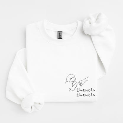 Hund fist bump | Personlig genser hund | Unisex