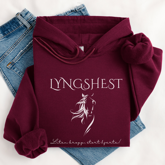 Hettegenser, Hest | Lyngshest - Liten kropp stort hjerte | Unisex