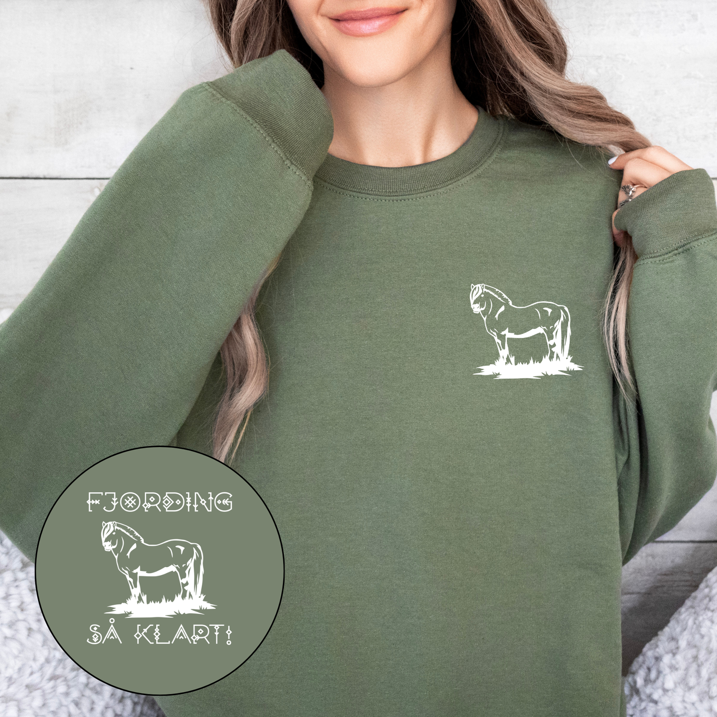 Fjording så klart | Genser hest | Unisex