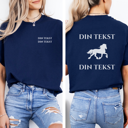 Personlig T-skjorte | Traverhest | Unisex (1)