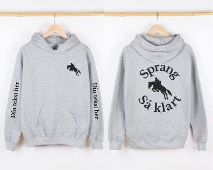 Sprang så klart | Personlig hettegenser hest | Unisex