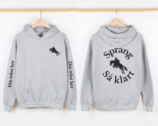 Sprang så klart | Personlig hettegenser hest | Unisex