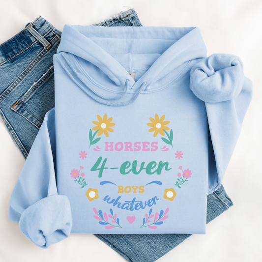 Hettegenser | Horses 4-ever, Boys Whatever
