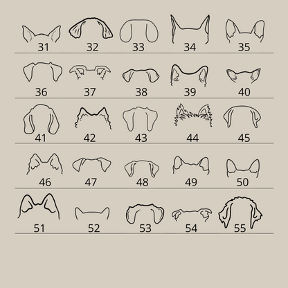Hundeører | Personlig t-skjorte hund | Unisex