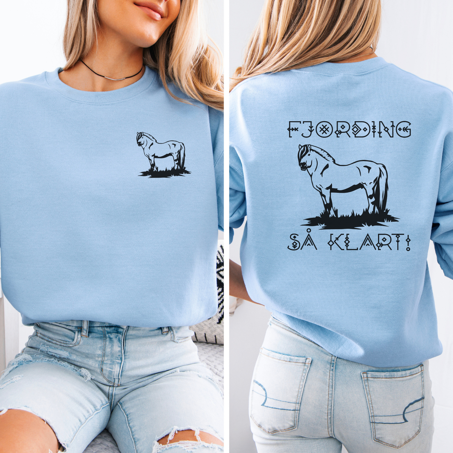 Fjording så klart | Genser hest | Unisex
