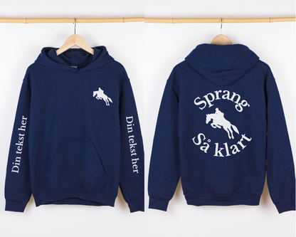 Sprang så klart | Personlig hettegenser hest | Unisex