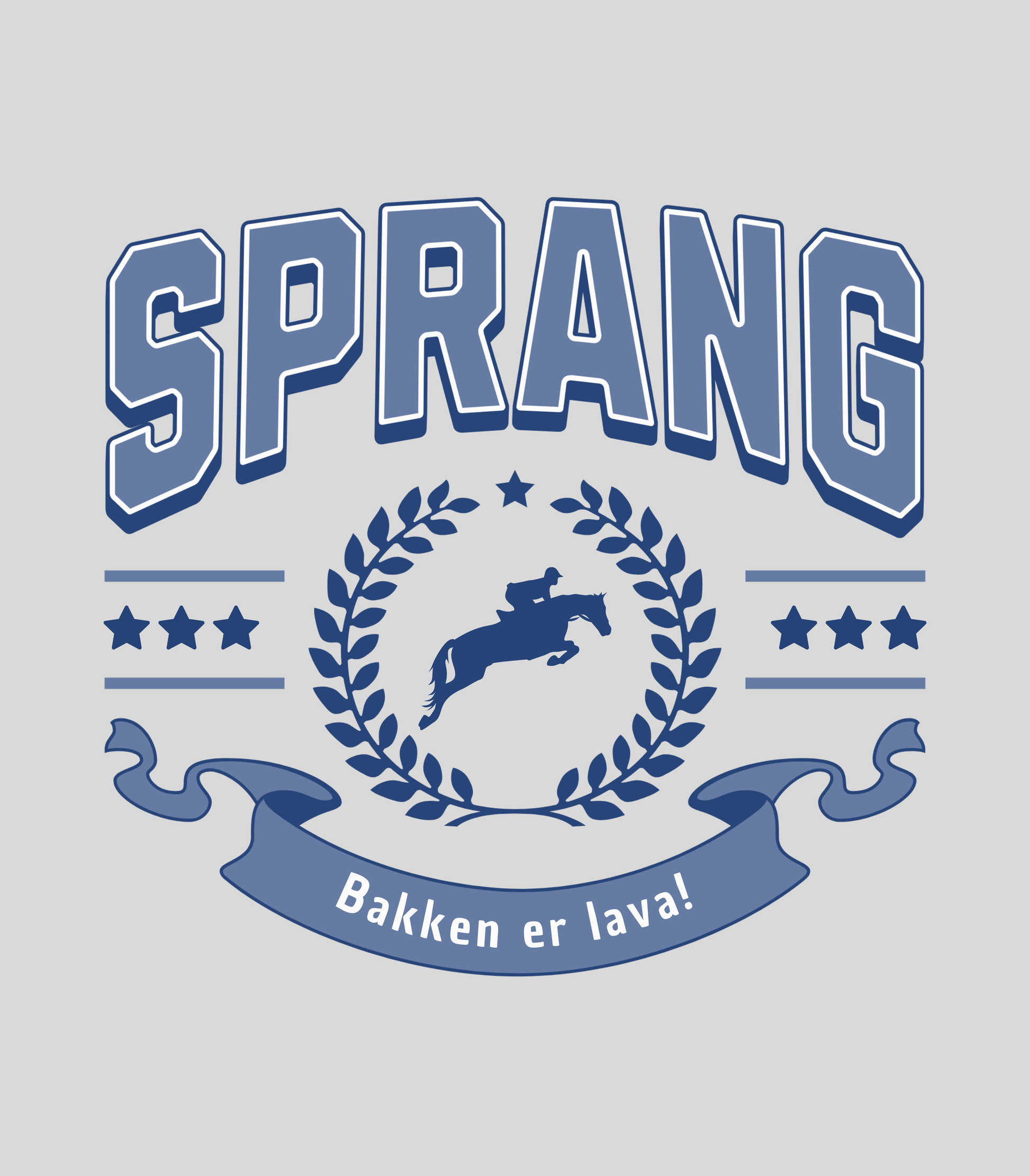 Print hestegenser, genser sprangriding, spranggenser, sprang